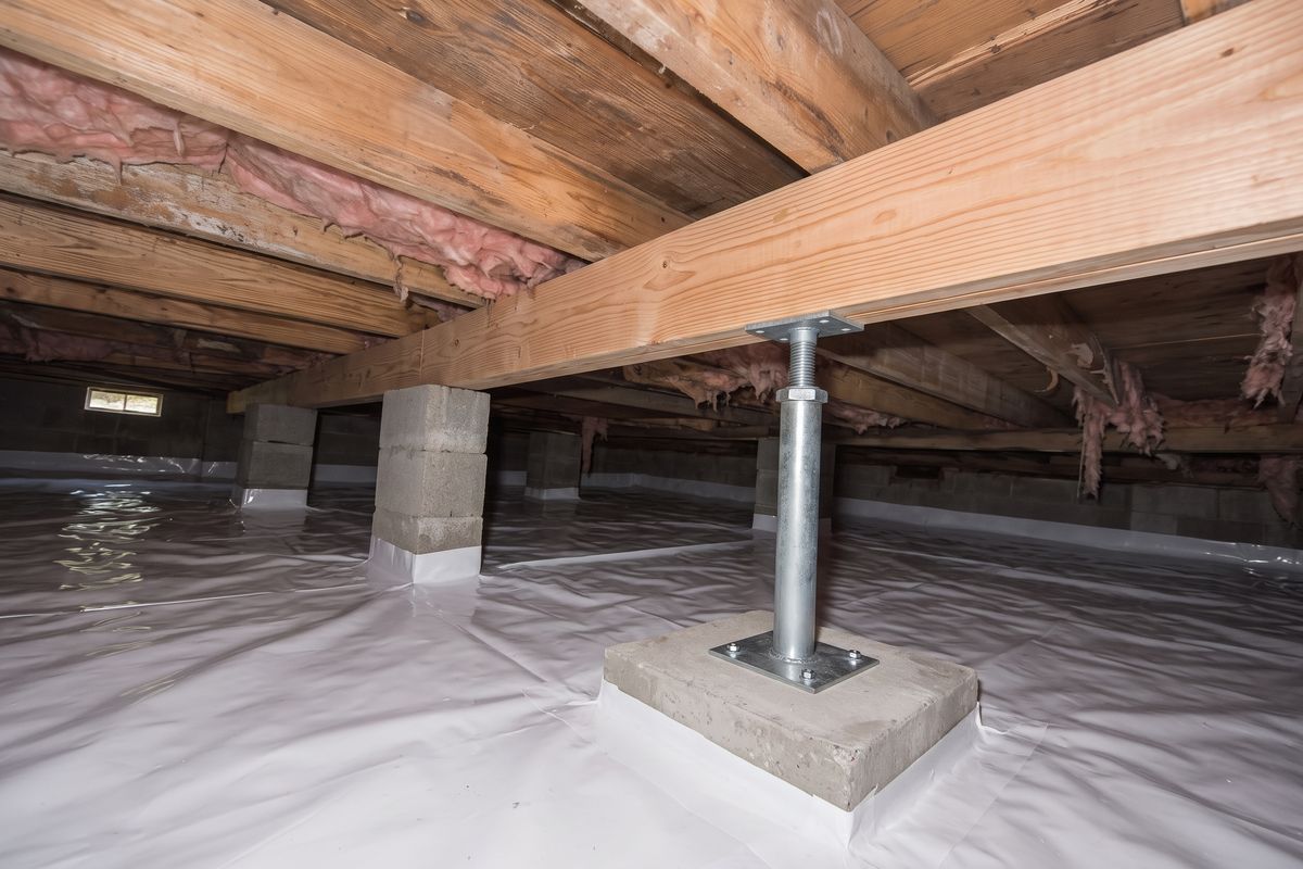 Failing supports, after the work