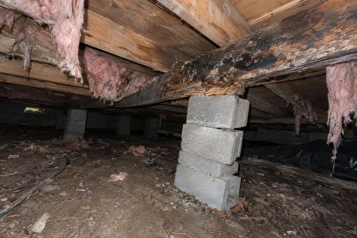 Failing supports, before